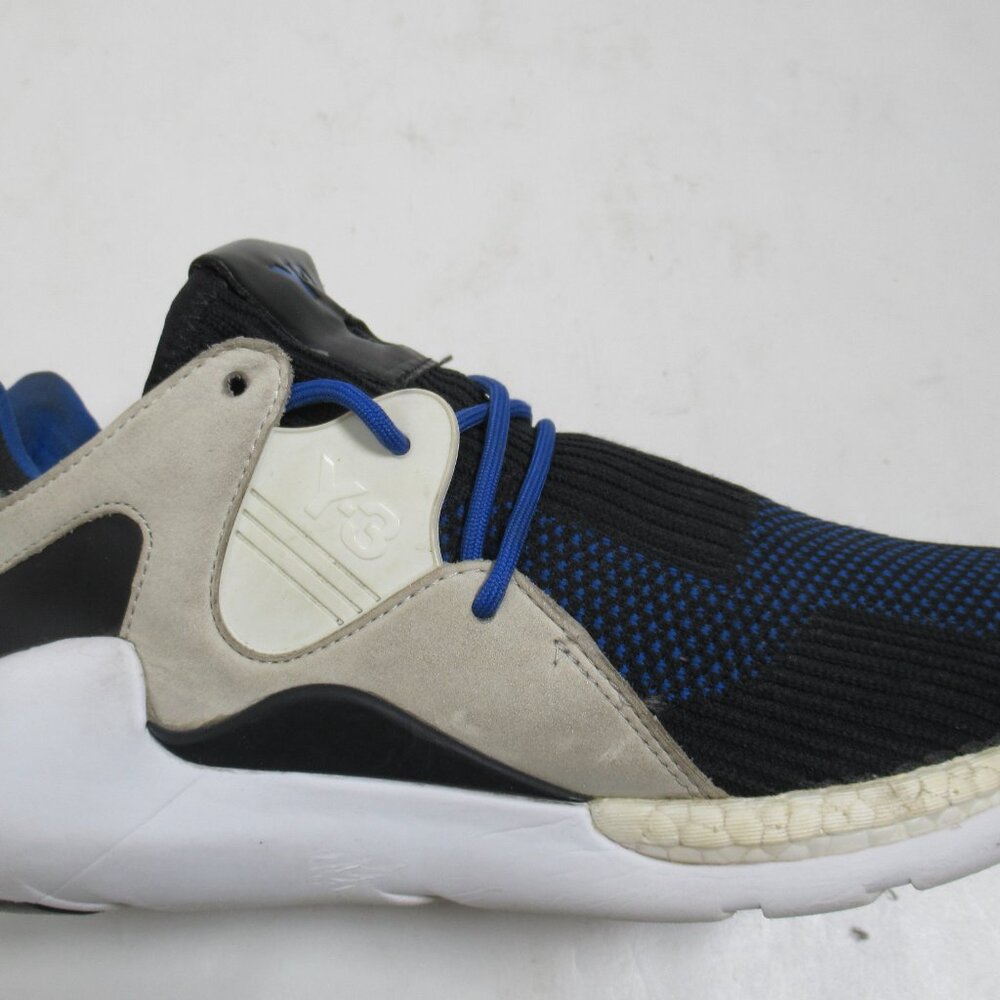 adidas Y-3 Men's QR Run Knit Sneakers Electric Blue AQ5723 Size 7.5 US M / 7 UK